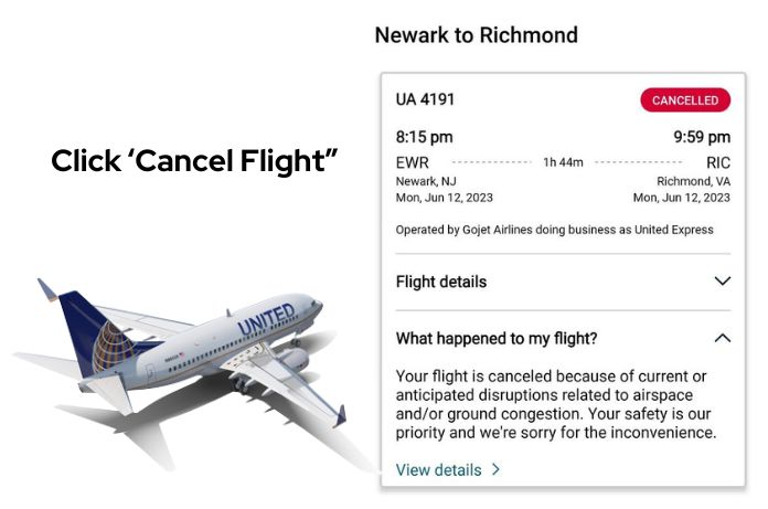 Cancel United Airlines Flight